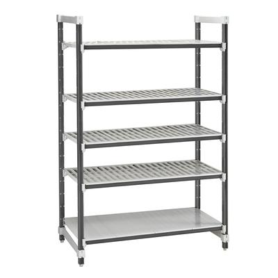 Cambro EXU244284VS5480 Camshelving Elements XTRA Add-On Vented/Solid Shelving Unit - 5 Shelves, 42