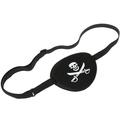 NUOLUX NUOLUX Adult Pirate Eye Patch Skull Crossbone Eye Patch Eye Mask for Halloween (Black)