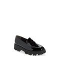 Society Lug Penny Loafer - Black - Paul Green Flats