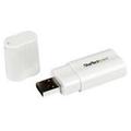 StarTech.com USB to Stereo Audio Adapter Converter - White