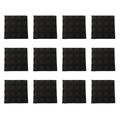 Acoustic Panels 12pcs Pyramid Shape Acoustic Panels Sound Dampening Panels for Acoustic Treatment