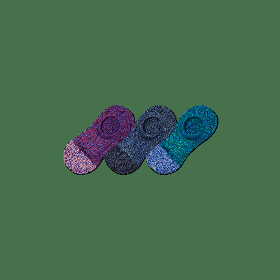Women's Performance Cushioned No Show Sock 3-Pack - Jewel Mix - Large - Bombas