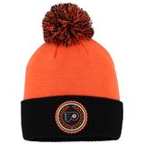 Women's adidas Orange Philadelphia Flyers Laurel Cuffed Knit Hat with Pom