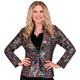 WIDMANN MILANO PARTY FASHION - Party Fashion Blazer mit Pailletten für Damen, Disco Fever, Schlagermove, Jackett, Anzugjacke