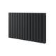 Pinta Horizontal Compact Radiator Double Flat Panel Column Slim Designer Radiator 600 x 816mm – Matt Black