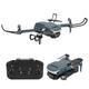 Oumefar RC 4K Drone, RC Quadcopter with Double Camera Aerial Photography Mini Foldable Drone Optical Positioning Altitude Easy to Fly Plane for Beginners Kids Adults (Dark Gray)