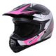 Zorax Pink/Silver L (53-54cm) KIDS Children Motocross Motorbike Helmet Dirt Bike ATV Motorcycle Helmet ECE 22-06