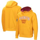 Men's Gold Washington Commanders Linebacker Adaptive Pullover Hoodie