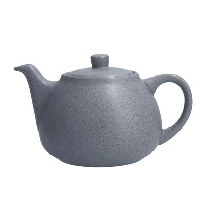 Fortessa 6500.SND.1153 29 oz Sound Teapot w/ Lid - China, Cement, Gray