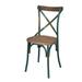 August Grove® Croner Cross Back Side Chair Wood in Green | 35 H x 20.5 W x 20.5 D in | Wayfair D6A13914BB1D47639C616C04EE15701A