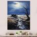 Latitude Run® Gray Old Cart Forgotten Journey - Print on Canvas Plastic in Blue/Gray | 44 H x 34 W x 1.5 D in | Wayfair