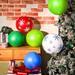 The Holiday Aisle® 12 Pcs 24" 16" Inflatable Christmas Ornaments Oversized Ornament Christmas Ball Inflatable Ornaments Balls Inflatable Outdoor Yard Decorations For C | Wayfair