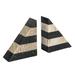 Ebern Designs Marble Bookends Marble in Black/Brown | 5.5 H x 4.75 W x 2 D in | Wayfair 6F4DCFE54DC2426682E2F01B67FAEC30