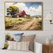 Gracie Oaks Barns Rustic Charm I - Farmhouse Wall Art Prints Canvas, Cotton in Green/Red | 12 H x 20 W x 1 D in | Wayfair