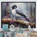 Red Barrel Studio® Bird Inquisitive Observer II - Print Metal in Gray/Orange/White | 30 H x 40 W x 1.5 D in | Wayfair