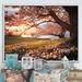 Latitude Run® Pink Cherry Blossom Field II - Print on Canvas Metal in Pink/Red | 16 H x 32 W x 1 D in | Wayfair 5576EBD87EFC4F3A98DEA4AB30A50A97