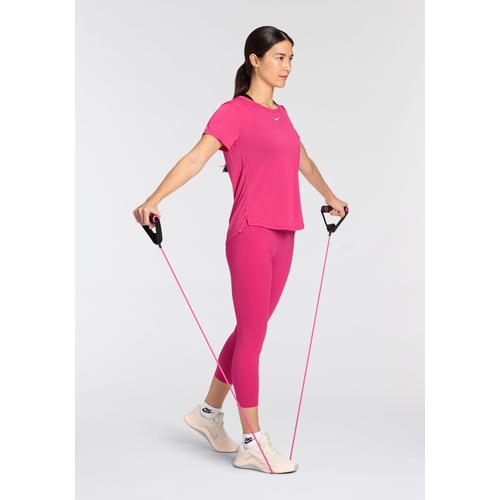 „Trainingstights NIKE „“ONE WOMEN’S HIGH-RISE CROPPED LEGGINGS““ Gr. L (40), N-Gr, rot (fireberry, white) Damen Hosen Yogahosen“