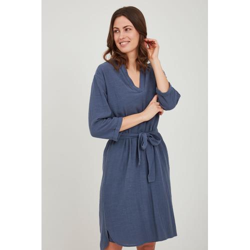 „Blusenkleid FRANSA „“Fransa FRALSLUB 4 Dress – 20609300″“ Gr. xs, US-Größen, blau (vintage indigo) Damen Kleider Blusenkleider“