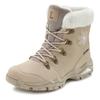 Winterstiefelette LASCANA, Damen, Gr. 36, beige, Obermaterial: 100% Synthetik. Futter: 100% Polyester. Decksohle: 100% Polyester. Laufsohle: 100% Synthetik, gemustert, casual, Schuhe Winterboots Schnürboots, Stiefelette,Stiefel,Winterstiefel wind-&...