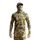 CamSolomon-Sweat à capuche léger évac80-l'humidité pull chemise de pêche vêtements de chasse