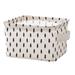 Square Storage Bins Basket Organizers Foldable Cotton Linen Storage Bins for Makeup Book (Tree Pattern)