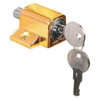 PRIMELINE TOOLS U 9863 Keyed Sash Lock, 9/16 in. Projection, Diecast, Brass