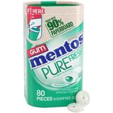 Mentos Pure Fresh Sugar-Free Chewing Gum with Xylitol Spearmint in a recyclable 90% Paperboard Bottle 80 Piece