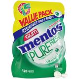 Mentos Pure Fresh Sugar-Free Chewing Gum With Xylitol Spearmint 120 Piece Bulk Resealable Bag (Pack Of 1)
