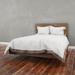 Nexera Nocce Platform Bed with Headboard, Truffle