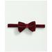 Brooks Brothers Men's Silk Blend Velvet Bow Tie | Dark Red