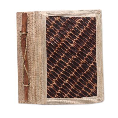 Brownstone,'Eco-Friendly Natural Fiber Journal with Rice Straw Paper'