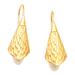 '18k Gold-Plated Drop Earrings with White Cultured Pearls'
