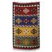 Unique Home,'Handloomed Geometric Colorful Wool Area Rug from India (3x5)'