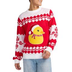 Men's Rubber Ducky Ugly Christmas Sweater
