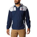 Men's Columbia Navy Columbus Blue Jackets Omni-Shade Flash Challenger Full-Zip Windbreaker Jacket