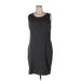 Avenue Casual Dress - Sheath Scoop Neck Sleeveless: Black Print Dresses - Women's Size 14 Plus