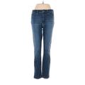 Union Jeans Jeggings - High Rise Straight Leg Denim: Blue Bottoms - Women's Size 29 - Dark Wash