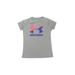 Under Armour Active T-Shirt: Gray Print Sporting & Activewear - Kids Boy's Size Medium