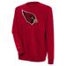 Men's Antigua Red Arizona Cardinals Victory Crewneck Pullover Sweatshirt