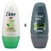 Roll-on Stick Go Fresh Cucumber 50 ml by Dove & Roll-on Stick Mineral & Sage by Dove