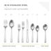 Table 12 50 Piece Flatware Set, Stainless Steel Kitchen Utensils Set