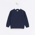 River Island Mini Boys Navy Brick Stitch Jumper