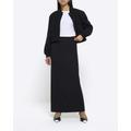 River Island Womens Black Belted Maxi Skirt