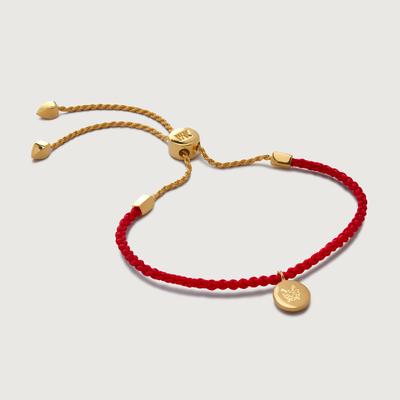 Gold Linear Disc Friendship Bracelet
