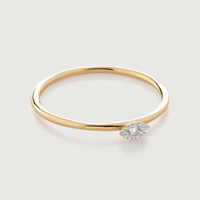 Gold Diamond Marquise Stacking Ring Diamond