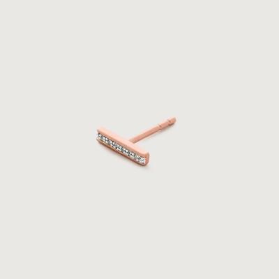 Rose Gold Signature Skinny Diamond Single Stud Earring Diamond