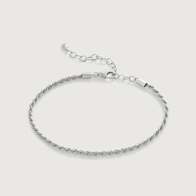 Sterling Silver Rope Chain Bracelet