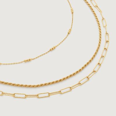 Triple Beaded Necklace Set