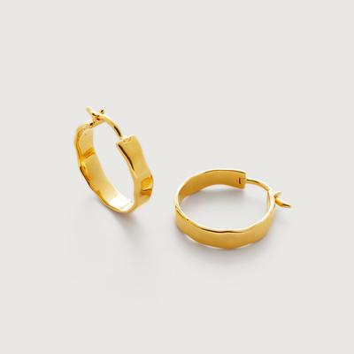 Gold Siren Muse Wave Small Hoop Earrings