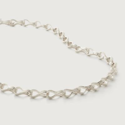 Sterling Silver Infinity Link Necklace Adjustable 50cm/20"